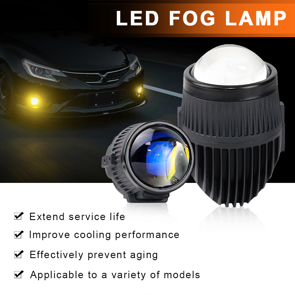 Headlight Aiming Tool - 2Inch LED Fog Lamp 3000K 6000K