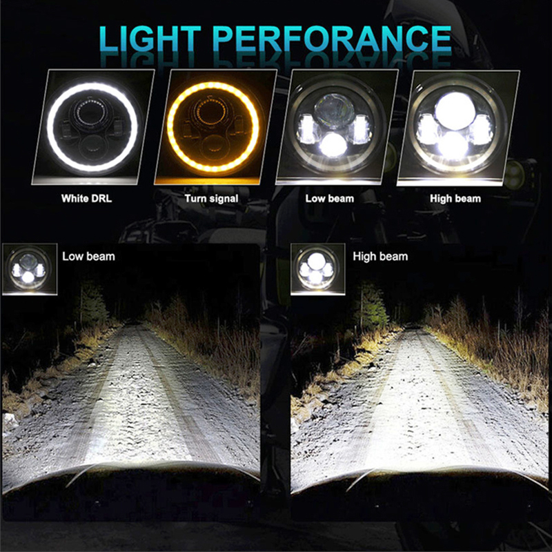 7Inch LED Headlight White Halo - огляд і ціна Headlight Aiming Tool